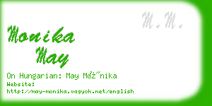 monika may business card